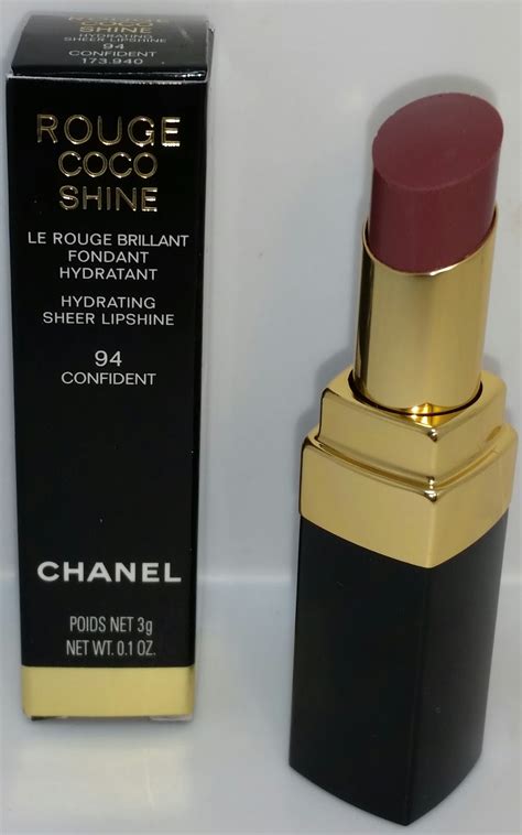 chanel rouge coco shine lipstick 94 confident|Chanel Rouge Coco mademoiselle lipstick.